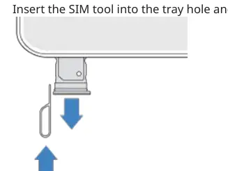 Inserting the SIM tool