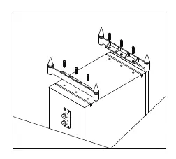 Spike installation for floorstanding models