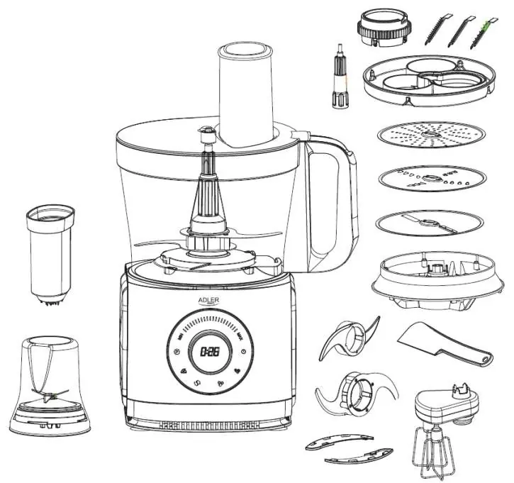 Food processor components