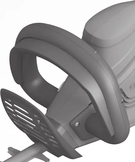 Hedge trimmer handle and blade guard