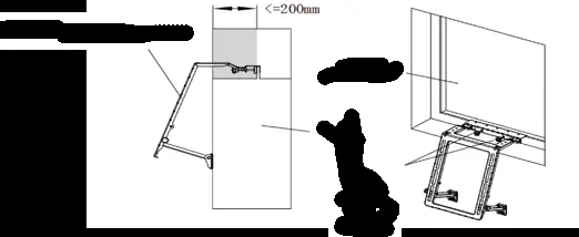 Mount the external unit bracket.