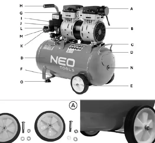 Compressor overview (12K020, 12K021, 12K022)
