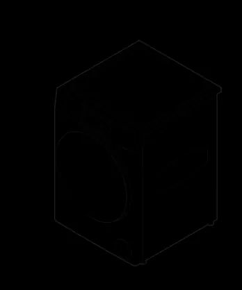 Dimensions diagram of the washer