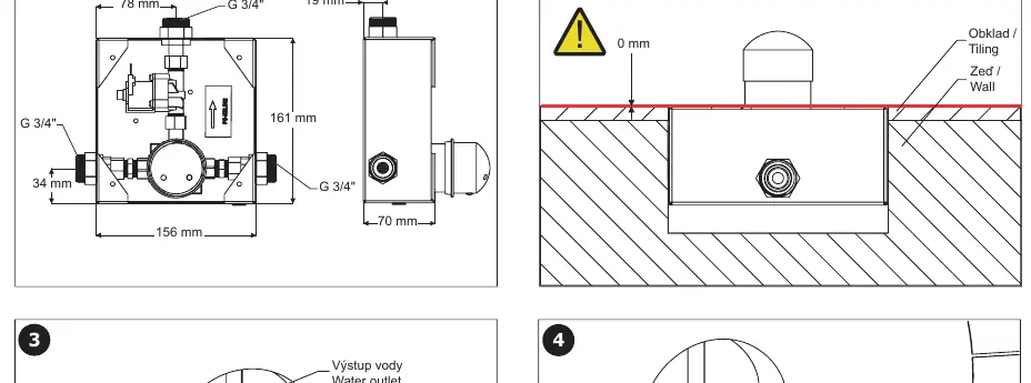 Installation dimensions