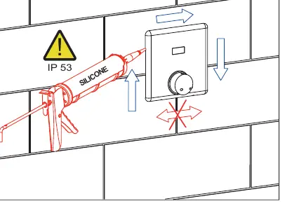 Silicone sealing for IP 53