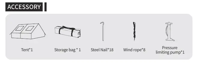 Included accessories list