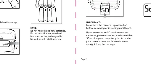 Battery installation steps