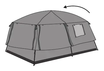 Flysheet installation
