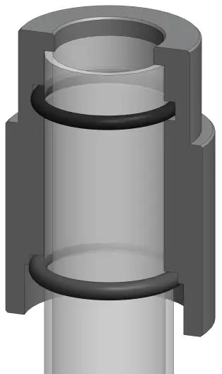 Correct quartz dome installation position.