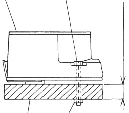 Bench mounting dimensions and bolt installation