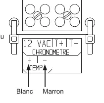 Temperature probe and timer wiring