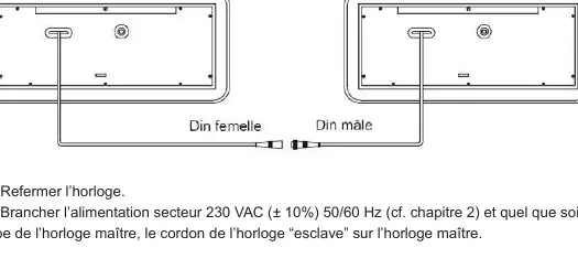 Double face clock connection