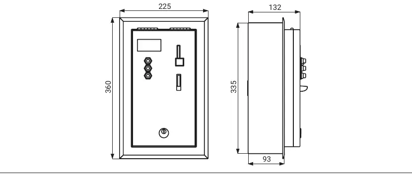 Recessed mounting dimensions