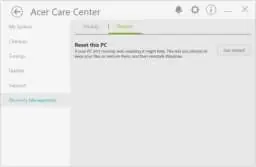 Reset this PC option
