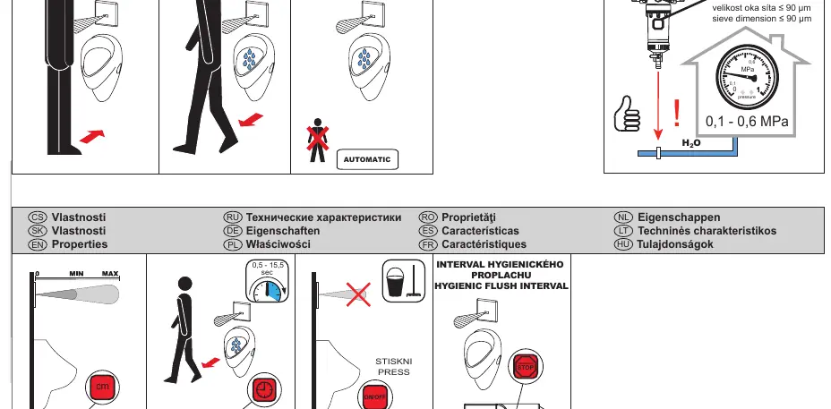 Sensor function and property settings
