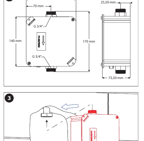 Installation dimensions