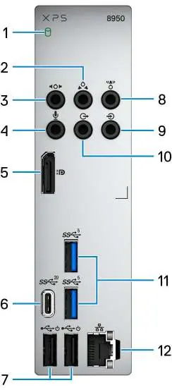 Back panel view
