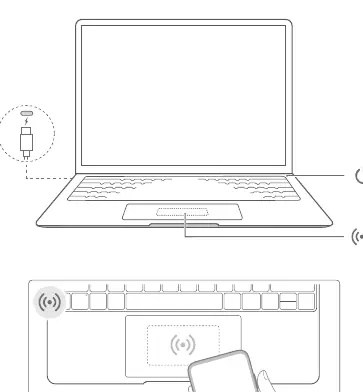 Laptop power button and charging port location