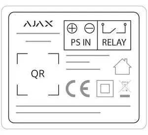 Wiring diagram for PS IN and Relay terminals