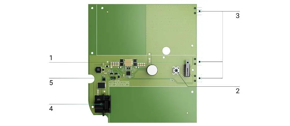 Functional elements of the 12V PSU for NVR board