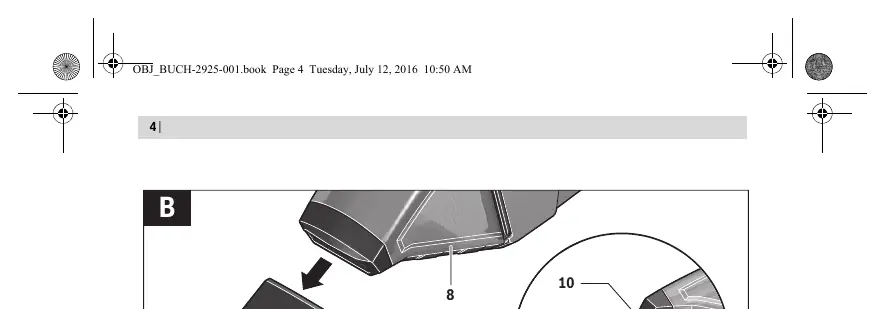 Mounting the crevice nozzle