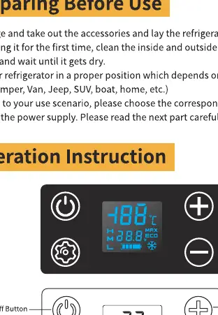Control panel layout