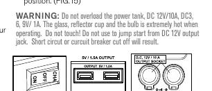 Power output ports