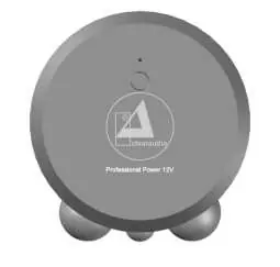 Front view of the device