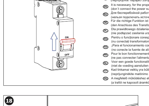 Power connection warning