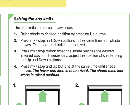 Programming the end limits using the RTS control point.