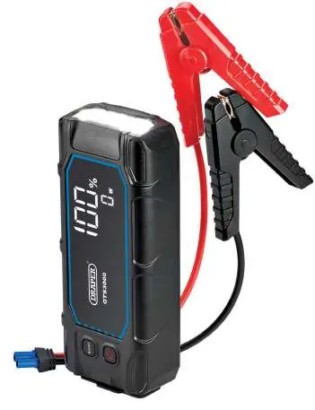 Draper GTS3000 Jump Starter with intelligent clamps