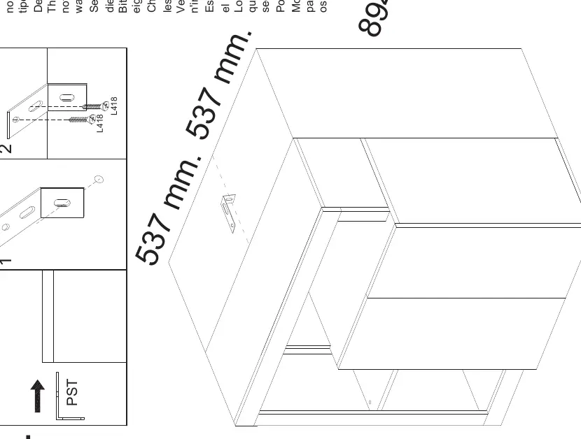 Wall mounting instructions
