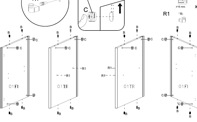 Step 3: Assembling side panels