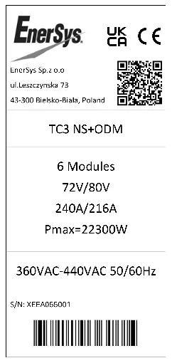 Check the charger identification label.