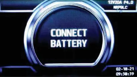 Charger idle display