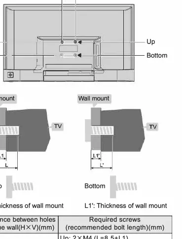 Wall mount installation diagram