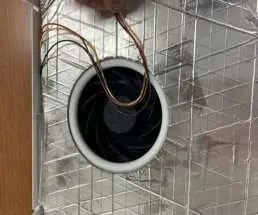 Fan wire routing