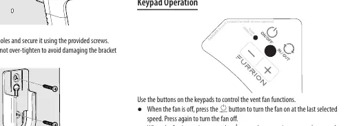Keypad operation