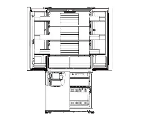 Features and parts of the refrigerator