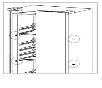 Fixing the refrigerator to cabinetry