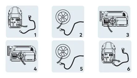 Air pump usage steps