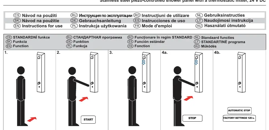 Piezo button operation and parameter adjustment logic.