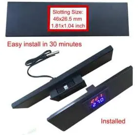 Installation slotting size