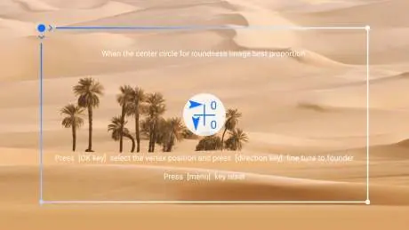 Manual Keystone Correction interface