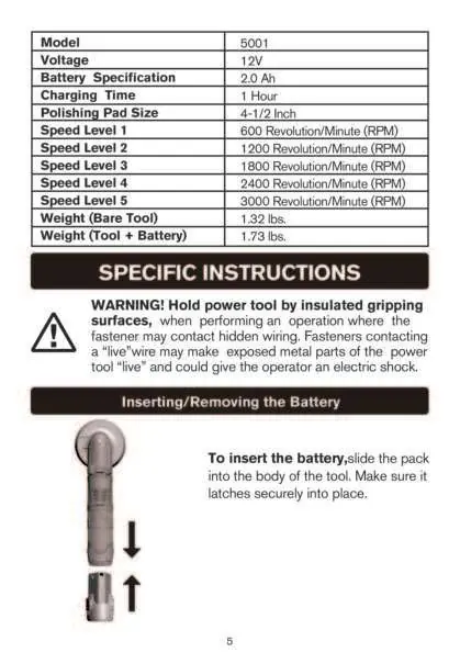 Inserting the battery