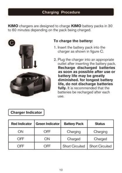 Charging the battery