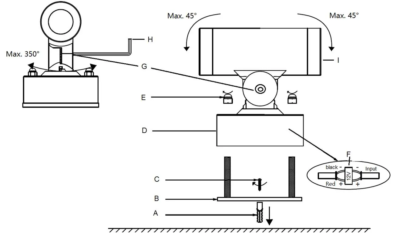 Assembly and wiring diagram for the MFL Glebe LED spot light