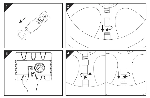 Inflation procedure steps