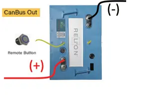 Diagram 1: Remote Button Only + 1 battery