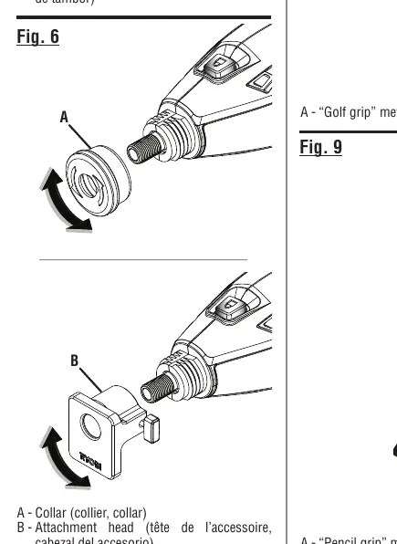 Installing an attachment head